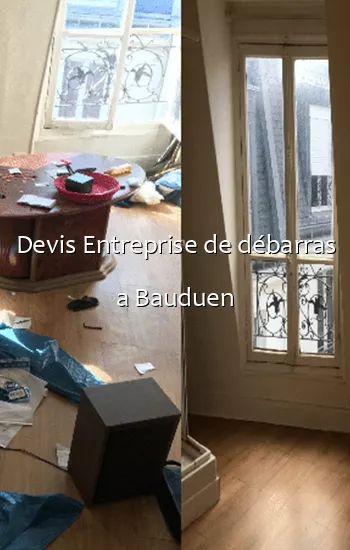 Devis Entreprise de débarras a Bauduen