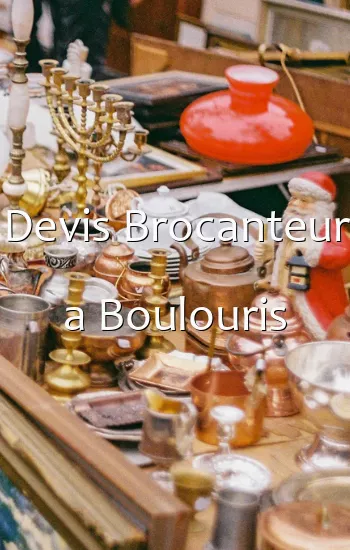 Devis Brocanteur a Boulouris